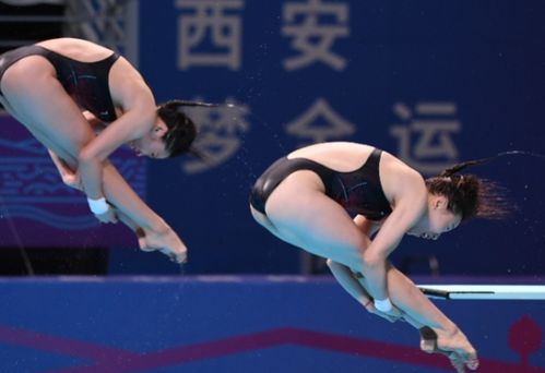 渭南全运会女子跳水团体决赛，全红婵率领广东队夺冠，陕西队获得季军